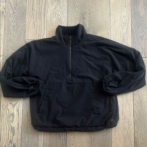 Black Half-Zip Pullover
